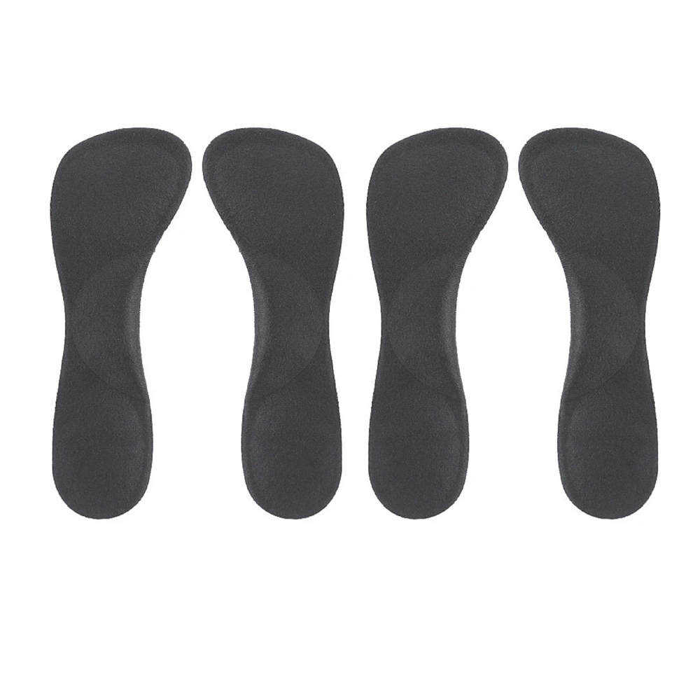 2 Pairs High Heel Insoles Soft Comfortable Shock Absorption 3/4 High Heel Insoles Cushion Pad for Women Black