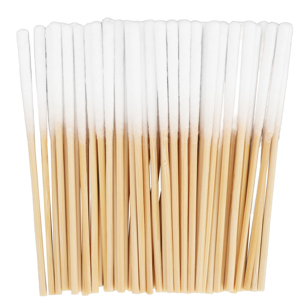 60 Count Cotton Swabs Soft Tip Wooden Handles Multipurpose Thicken Safety Long Cotton Tipped Applicators 8cm