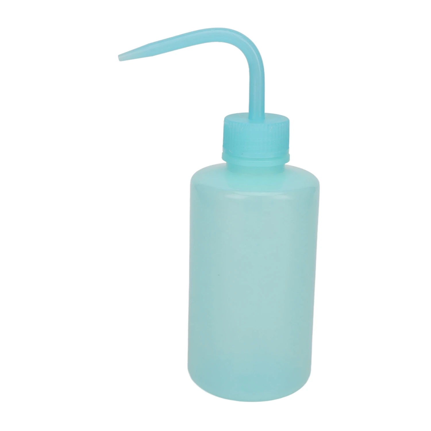 6pcs Safety Wash Bottle 250ml Cleaning Tattoo Squeeze Bottle with Narrow Mouth for Tattooist Blue