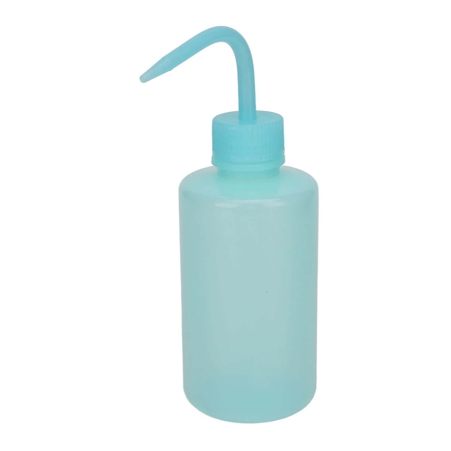 6pcs Safety Wash Bottle 250ml Cleaning Tattoo Squeeze Bottle with Narrow Mouth for Tattooist Blue