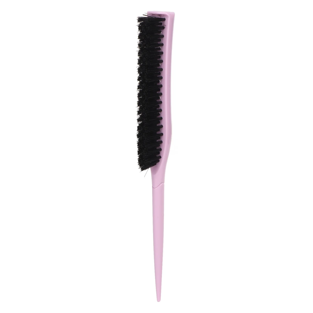 Teasing Hair Brush Hair Care Portable 3 Row Teasing Brush for Beard Salon Travel Home Light Purple