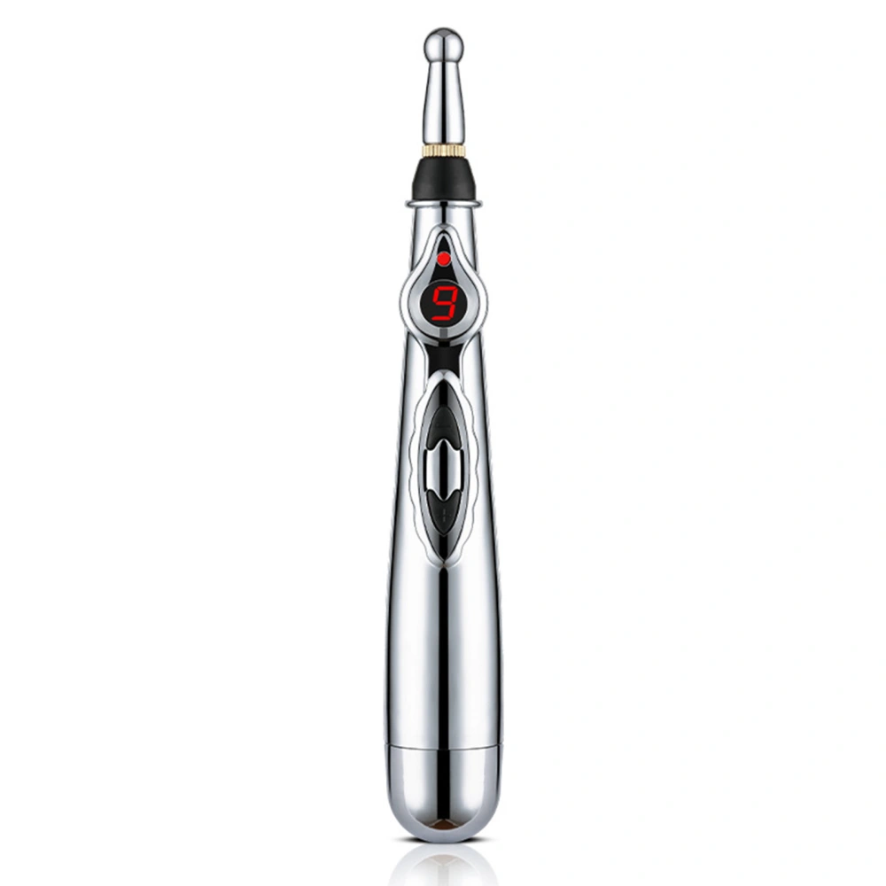 Electric Acupuncture Massage Pen Reduce Discomfort Acupoint Meridians Massager Pen with 3 Heads