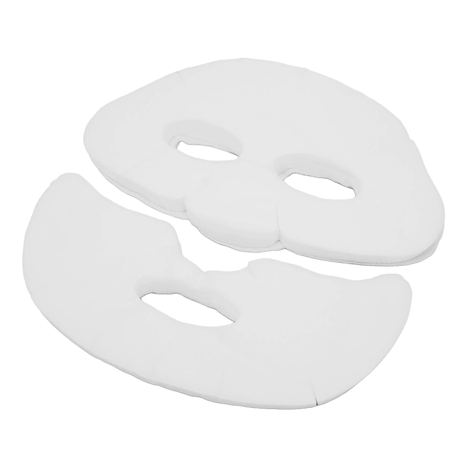 Silk DIY Pre Cut Facial Mask Paper Home Beauty Salon Spa Skin Care Upper Lower Facial Mask Sheet Set