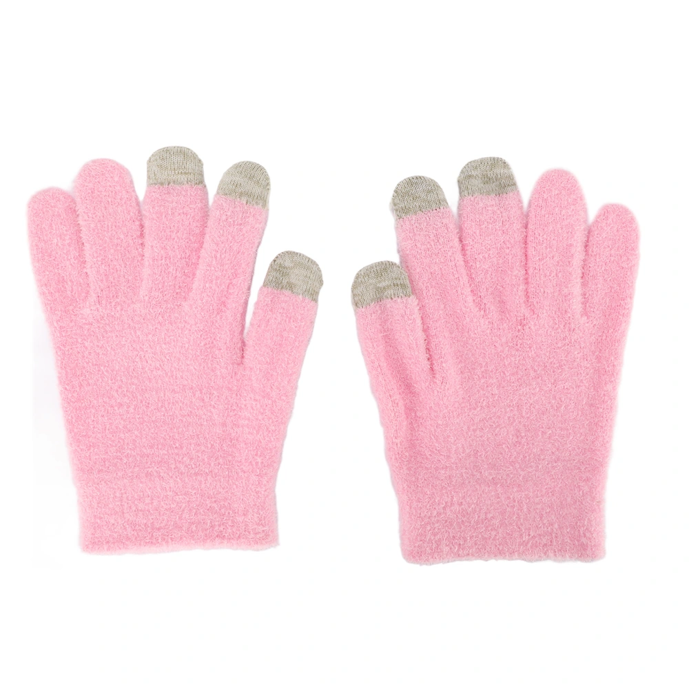 1 Pair Moisturizing Gel Gloves Hydrating Repairing Softening Keratin Touch Screen Design SPA Gloves for Home Salon