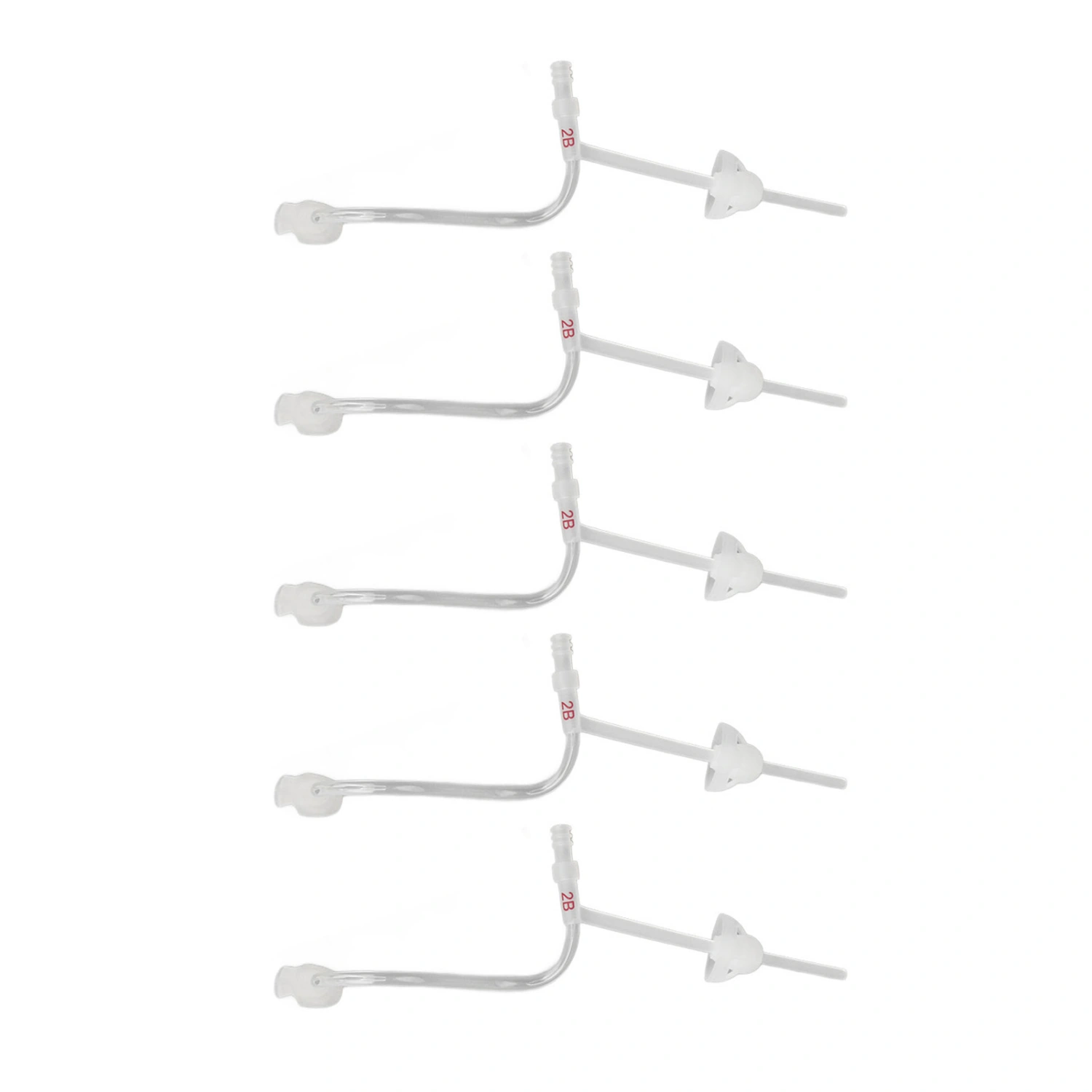 5pcs Sound Amplifier Tubes Single Layer Eartips Replacement Accessory Reduce Noise Flexible Sound Aid Tube M