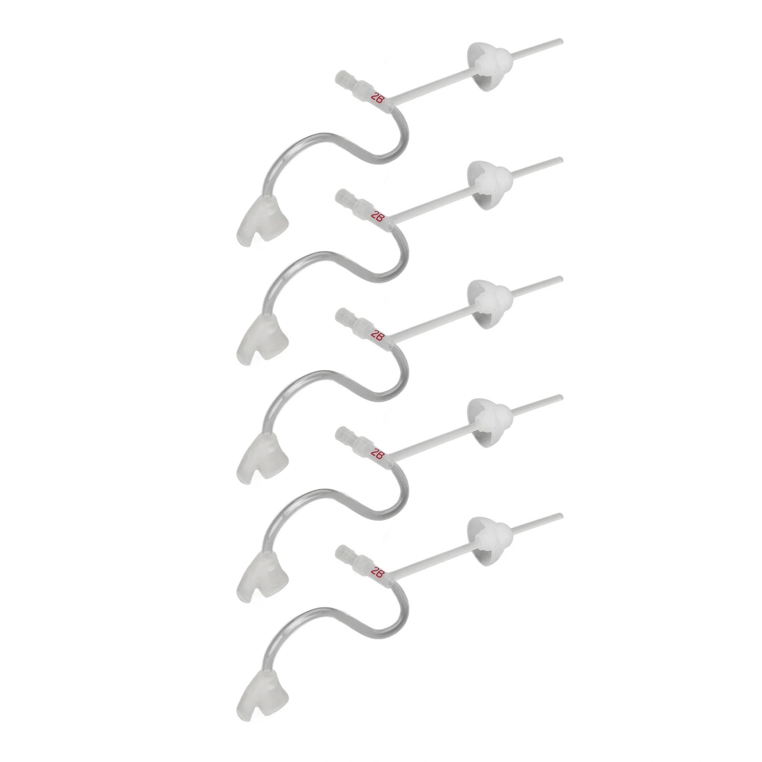 5pcs Sound Amplifier Tubes Single Layer Eartips Replacement Accessory Reduce Noise Flexible Sound Aid Tube M
