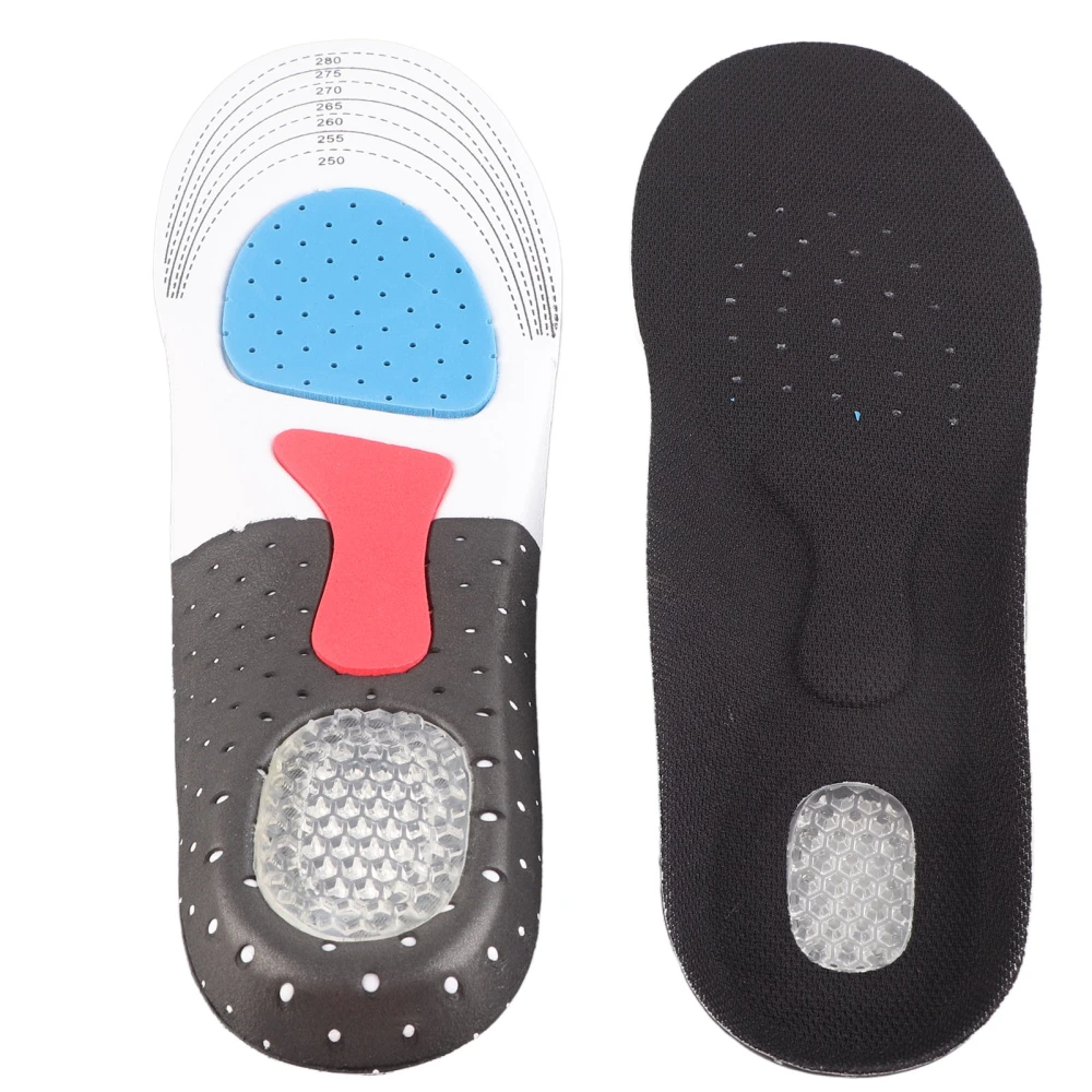 2 Pair Sports Insoles 1 Pair Shoe Insert Gel L Size Arch Support Shock Absorbing Sweat Absorption Shoes Insert Pads for Woman Man