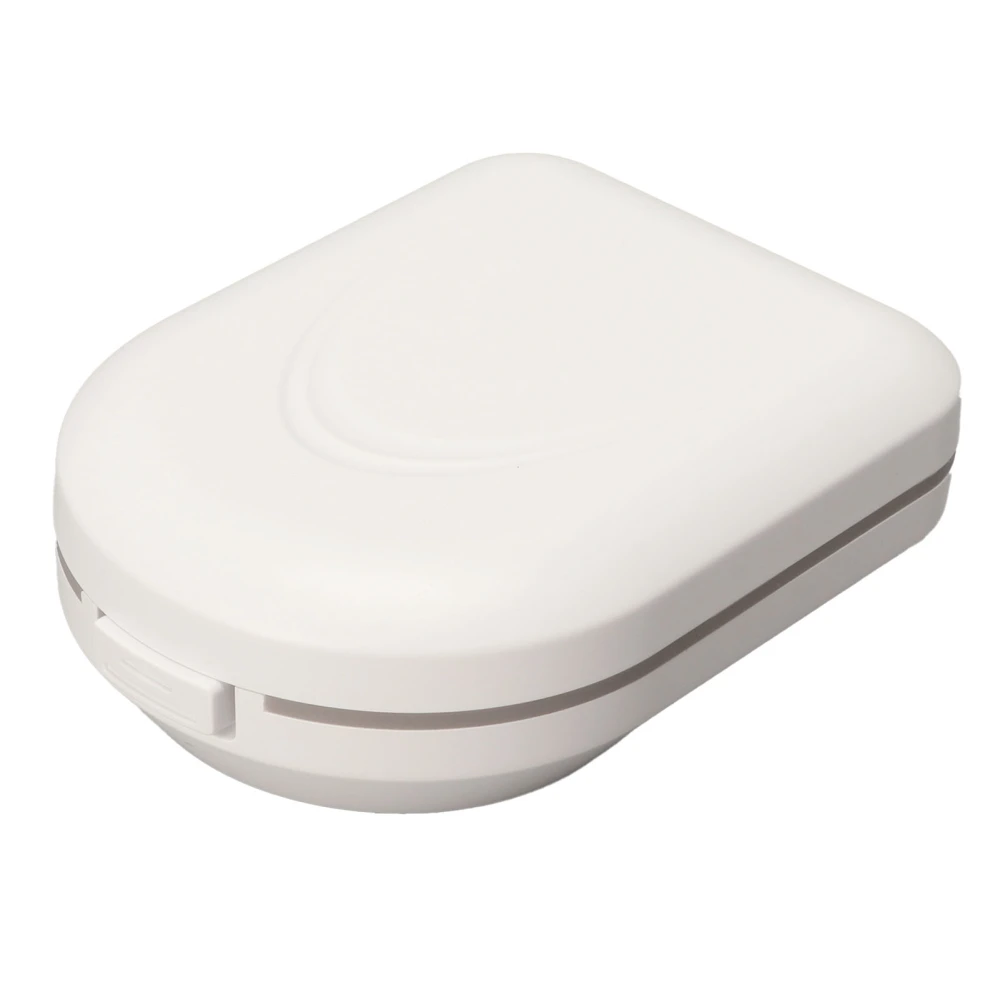 Sound Aid Case Portable Storage Mini Arc Shape Waterproof Sound Amplifier Protective Box White L