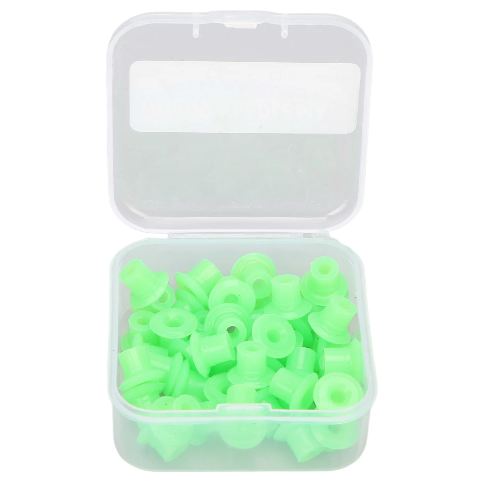 50pcs Tattoo Needle Grommets Shock Absorption Professional Soft Silicone Tattoo Machine Nipples Green