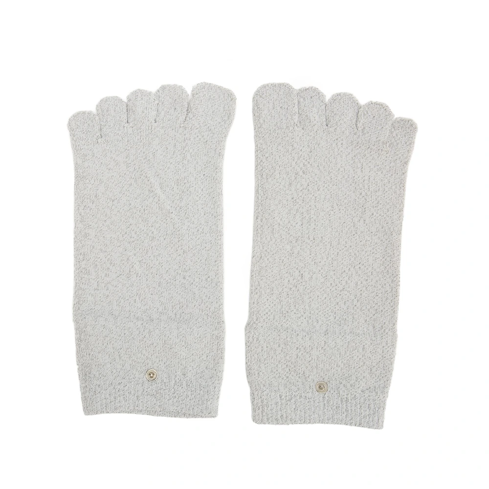 Conductive Socks 5 Finger Silver Fiber Excellent Conductivity Gray Electrode Massage Socks