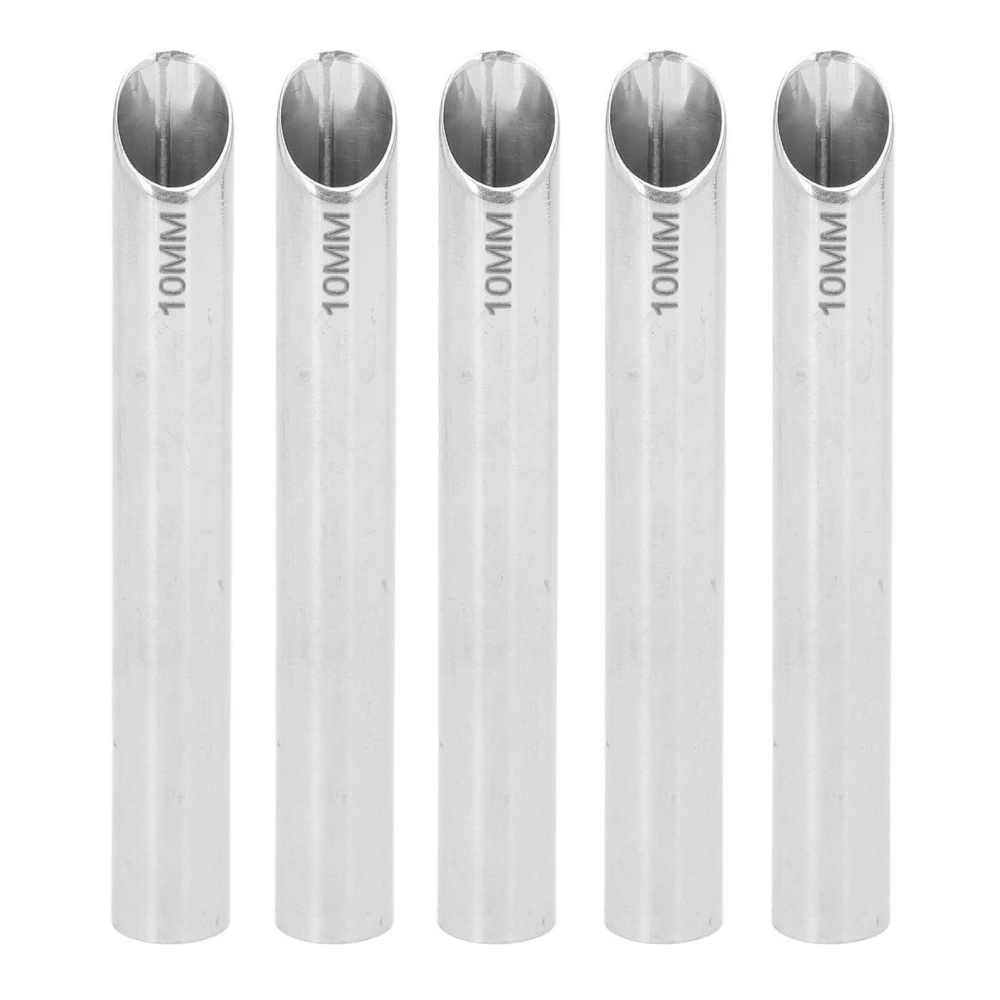 5pcs Receiving Tubes Medical Grade Stainless Steel Holding Piercing Tool for Ear Body Nose Lip Navel 2.8in