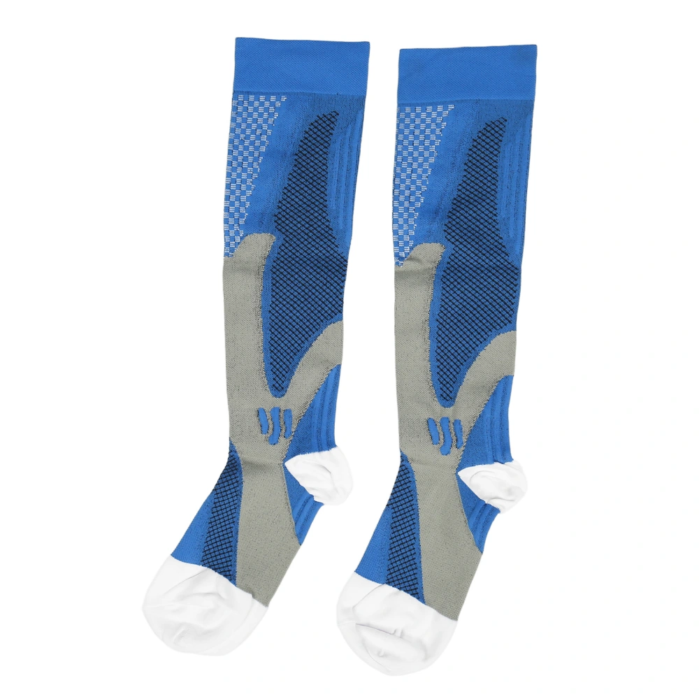 2pcs Compression Socks Elastic Breathable Nylon Sports Running Compression Stockings S M Size