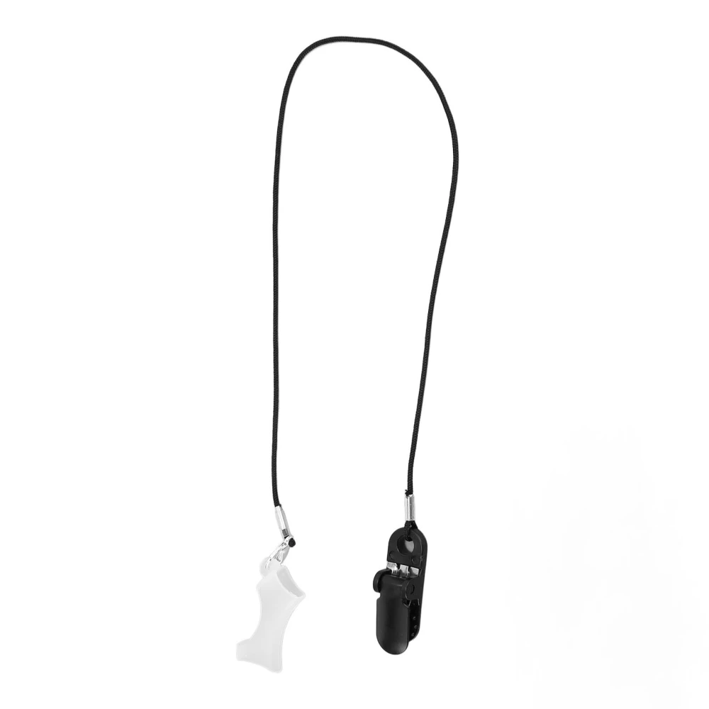 Sound Aid Lanyard Clip BTE Protector A675 Hanging Sound Amplifier Rope Lanyard for Elderly Kids Black L Monaural