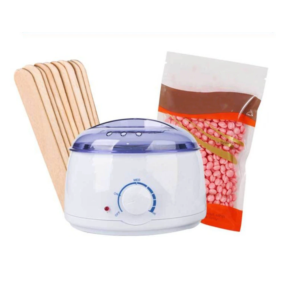 Hair Removal Wax Warmer Painless Easy Operation Wax Heater with Applyers Beans