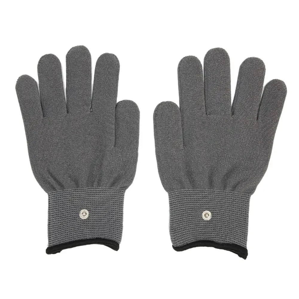 Conductive Electrode Glove Silver Fiber Surface Anti Static Eliminate Fatigue Hand Massage Gloves M 18cm/7.1in