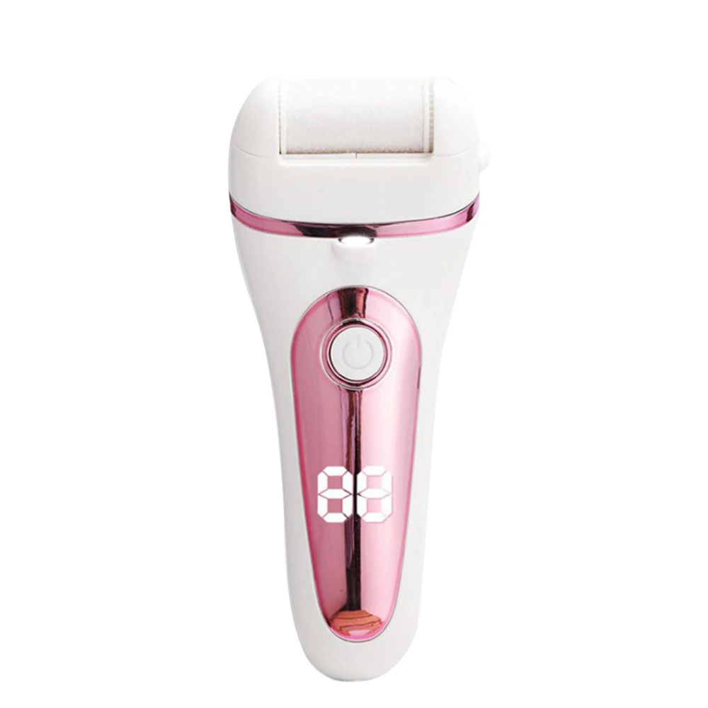 Electric Foot Callus Remover Dead Skin Removal Digital Display Waterproof Feet File Pedicure Tools Pink