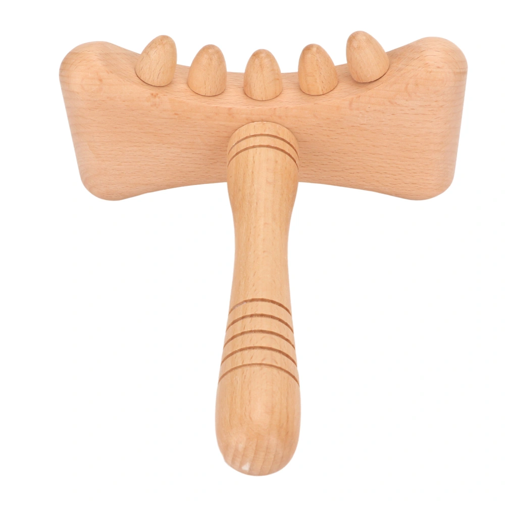 Wooden Gua Sha Tool Portable Rounded Edges Wood Scraping Massage Tool for Cervical Spine Shoulder Whole Body