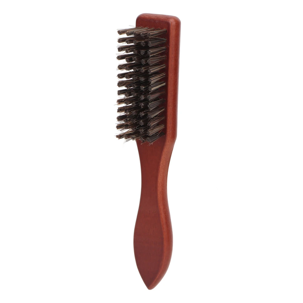 Barber Blade Brush Cleaning Nylon Composite Wood Beard Barber Fade Brush Supply for Men