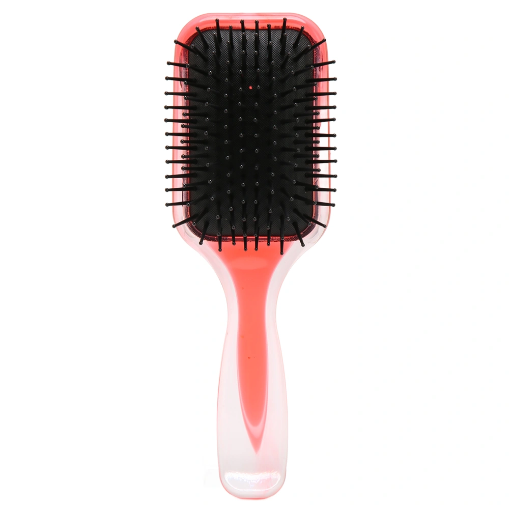 Transparent Red Hairdressing Paddle Hairbrush Haircut Hair Paddle Detangling Brush Comb