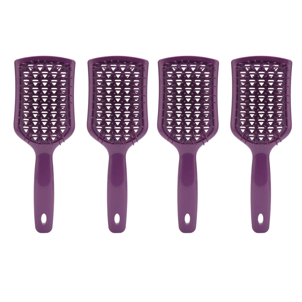 4Pcs Hair Brush Styling Comb Stylist Hairbrush Massaging Detangling Tool for Home Salon Dry Wet Use