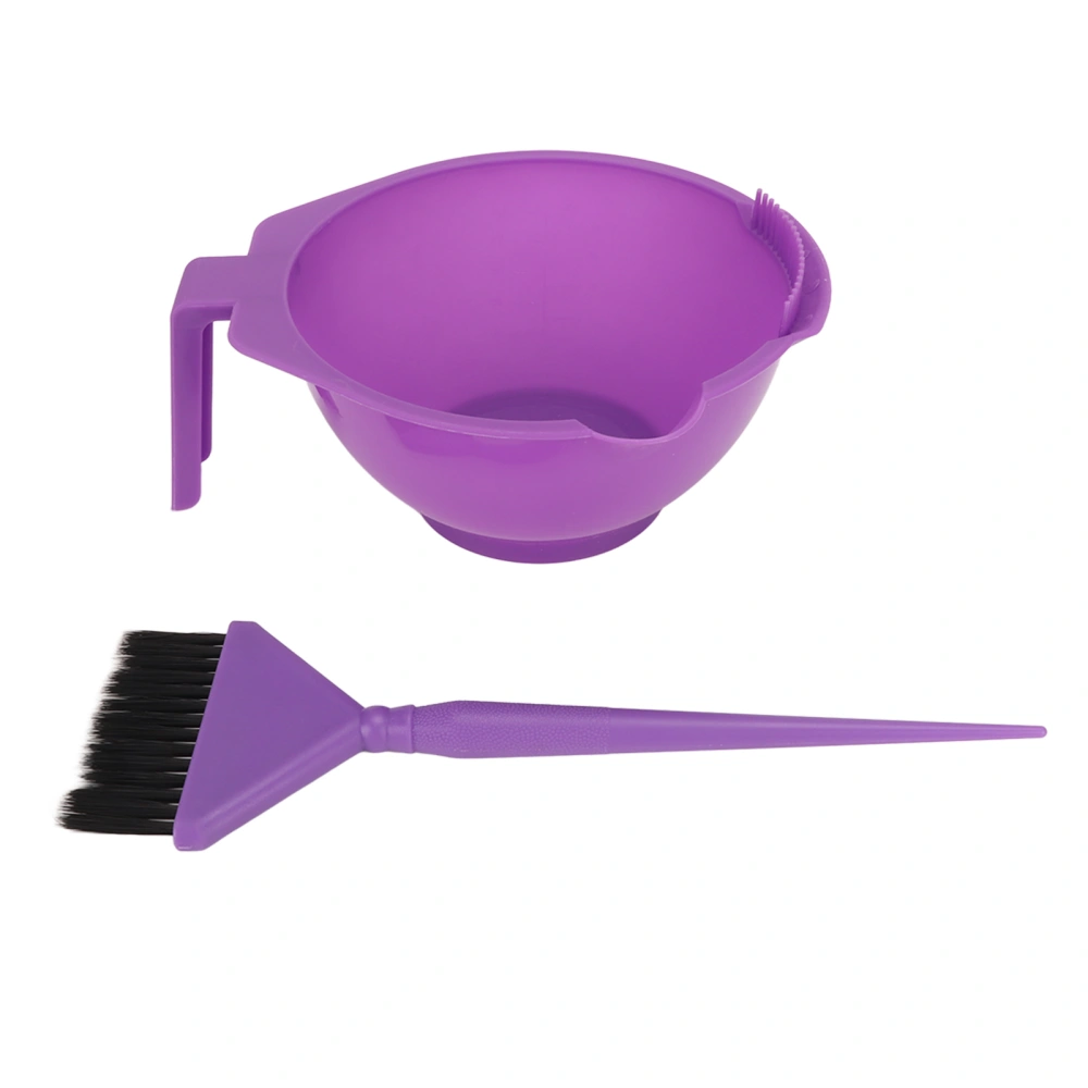 2Pcs Hair Dye Brush Bowl DIY Color Hair Coloring Styling Tool Kit Set for Home Salon