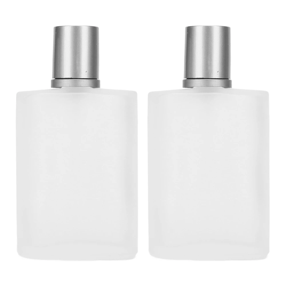 2pcs Empty Glass Perfume Bottle Prevent Leakage Matte Clear Refillable Glass Spray Perfume Bottle 30ml