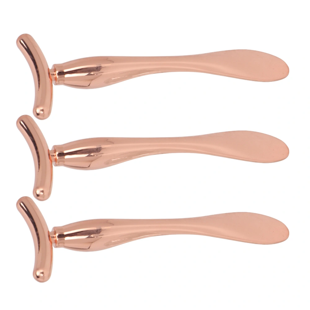 3pcs T Shaped Neck Skin Lifting Firming Massage Stick Set Professional Women Eye Cream Applicator Massager