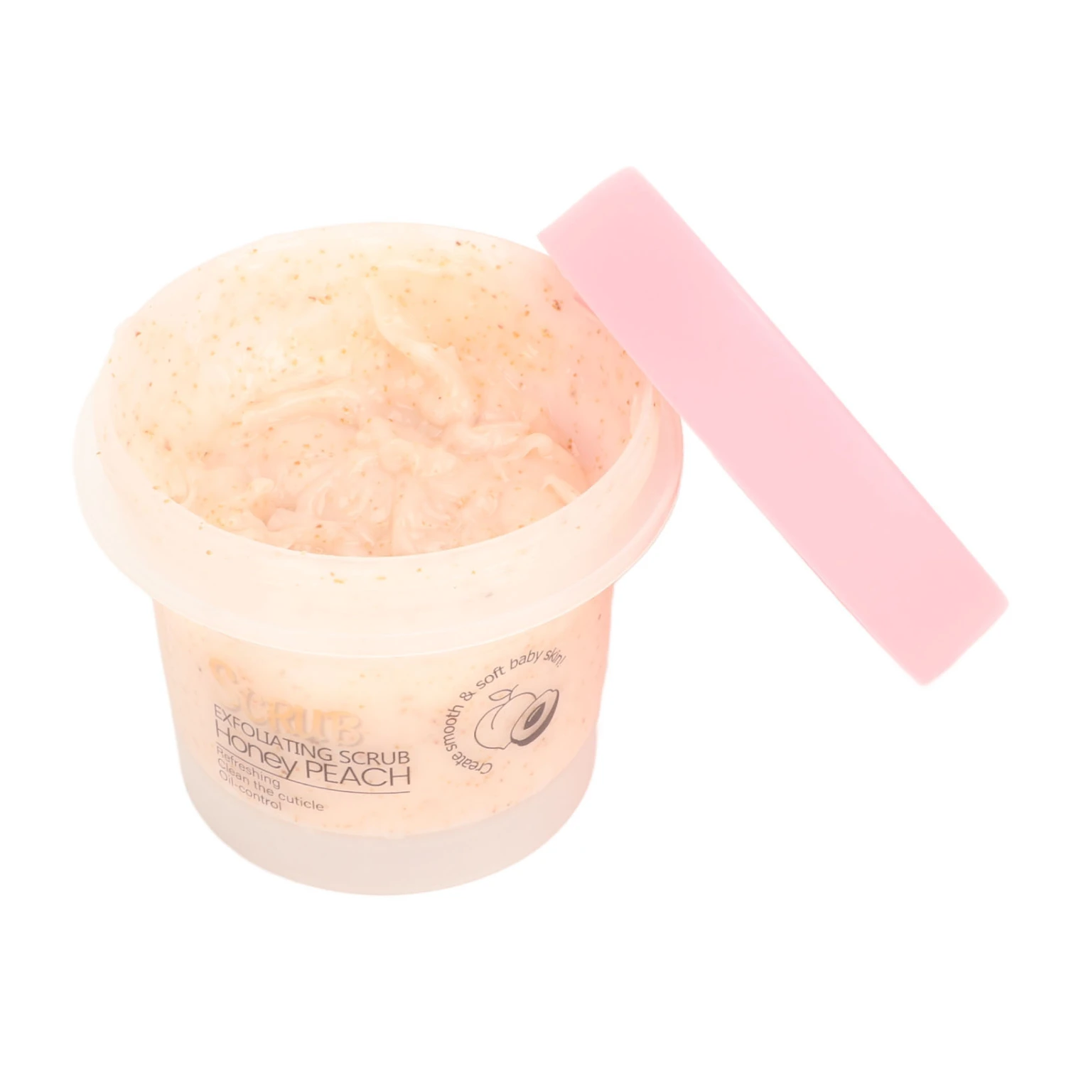 Peach Skin Scrub Deep Cleansing Unclog Pores Nourishing Skin Body Exfoliating Scrub Cream 100g
