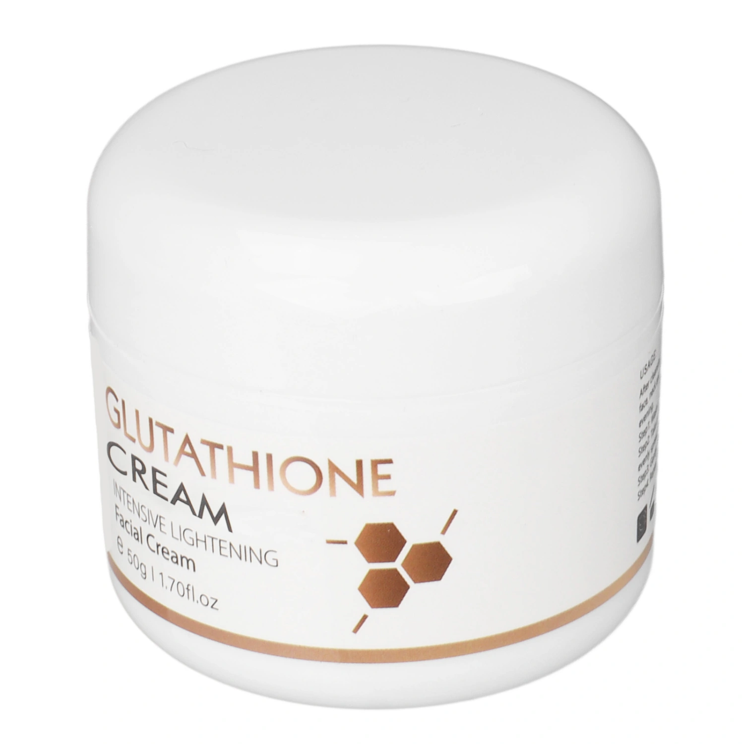 Glutathione Whitening Cream Firming Skin Care Prevent Aging Moisturizing Skin Brightener Cream 1.70oz