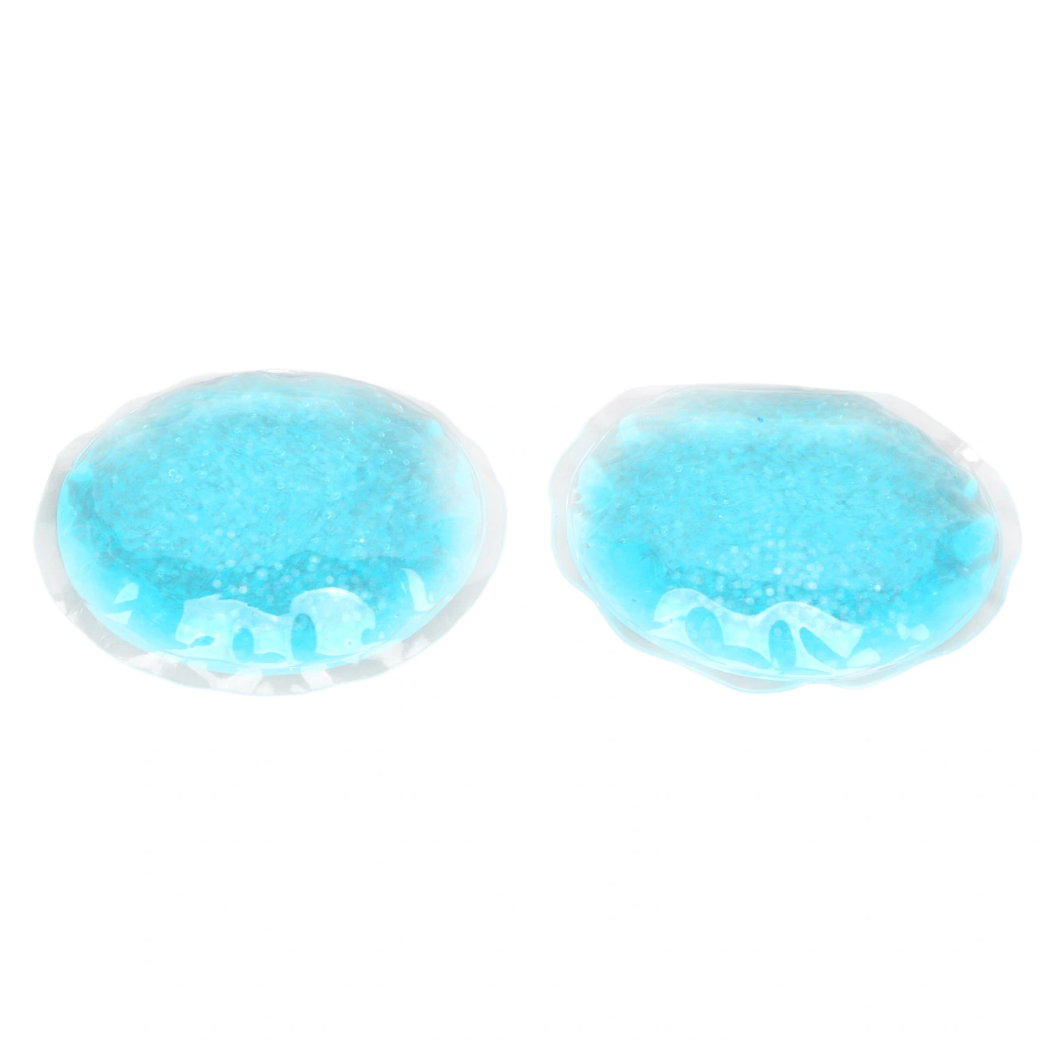 1 Pair Hot Cold Compress Eye Pad Blue Round Swelling Eye Strain Relief Cooling Ice Gel Eye Pack for Men Women