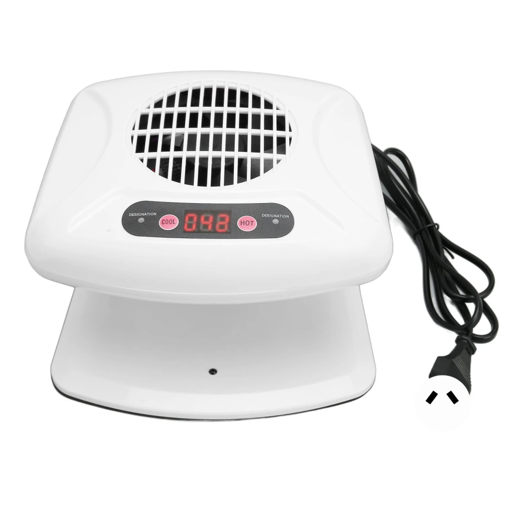 Single Hand Nail Air Dryer Warm Cool Wind Automatic Sensor Nail Fan Blow Dryer for Home Salon White AU Plug 220V