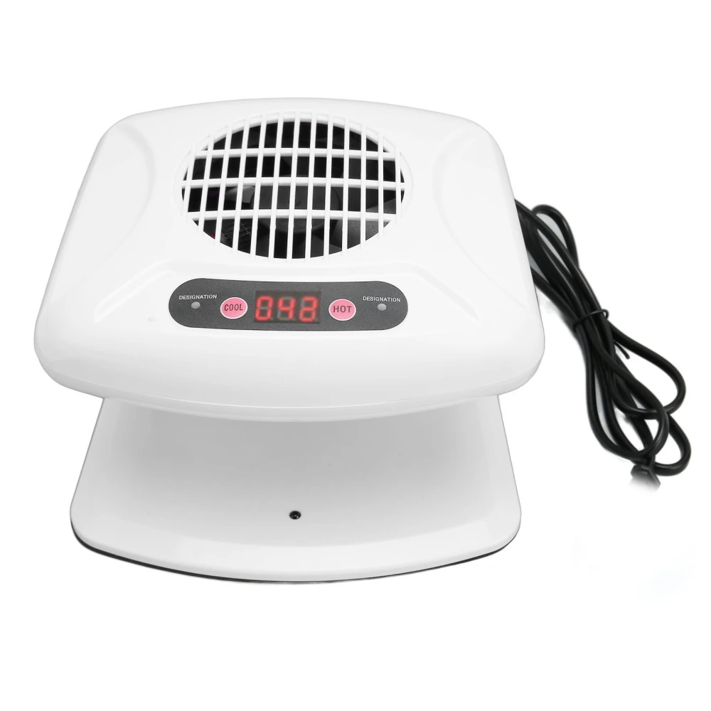 Single Hand Nail Air Dryer Warm Cool Wind Automatic Sensor Nail Fan Blow Dryer for Home Salon White UK Plug 220V