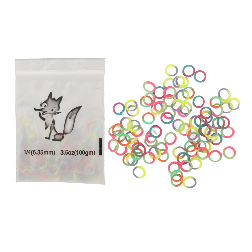 500pcs Orthodontic Rubber Bands Portable Teeth Elastic Rubber Bands for Braces Pet Beauty 6.35mm Color Mixed