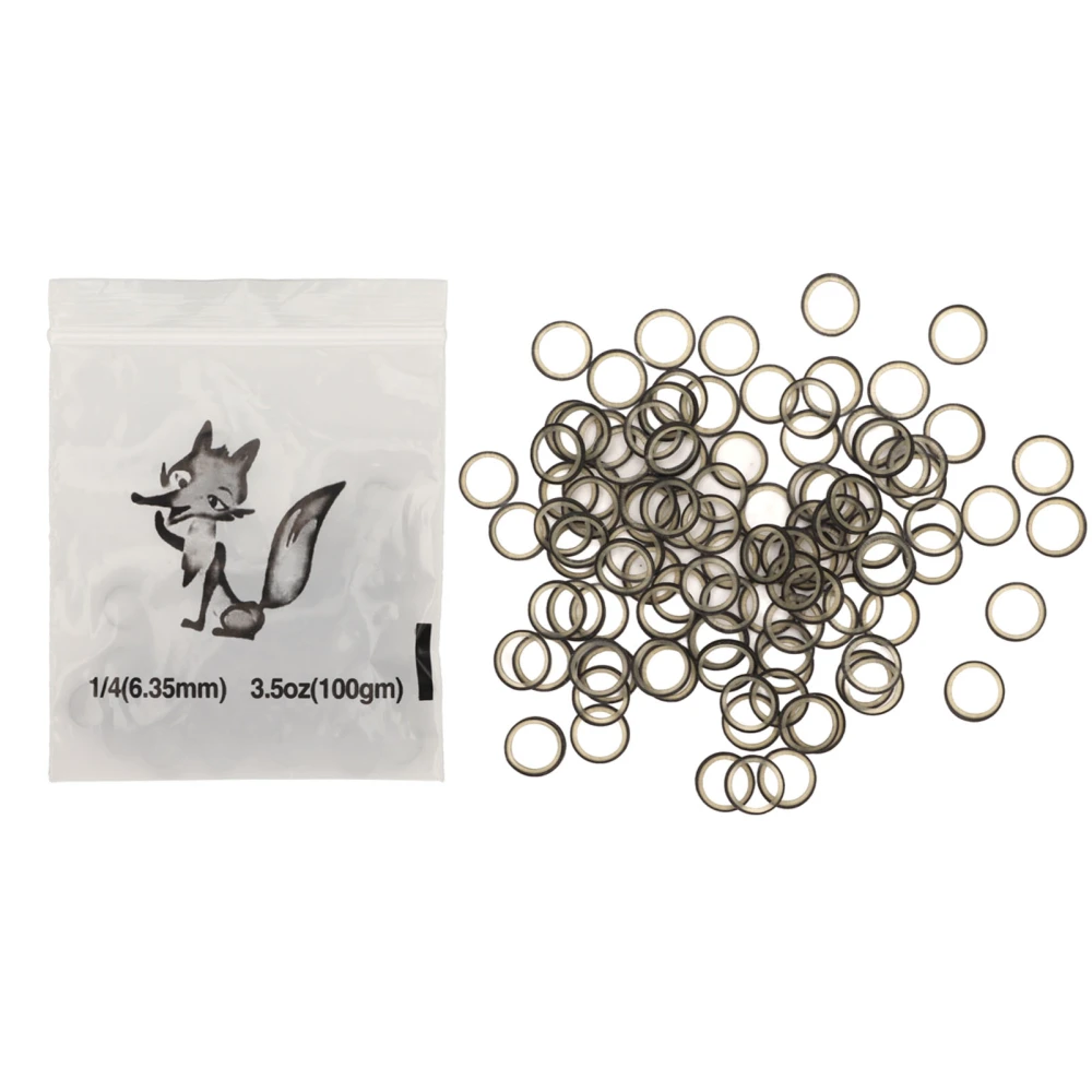 500pcs Orthodontic Rubber Bands Portable Teeth Elastic Rubber Bands for Braces Pet Beauty 6.35mm Black