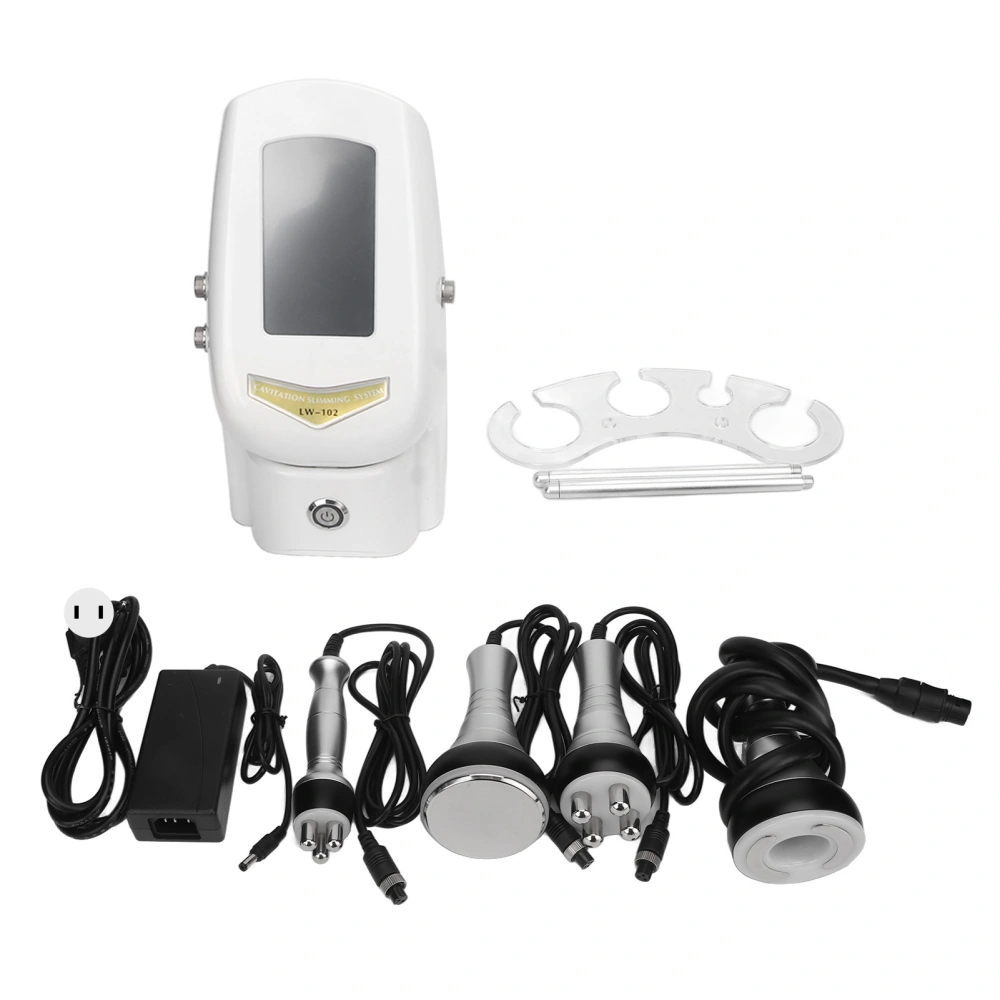 4 In 1 Cavitation Machine Massaging 40K Ultrasound Skin Care Slimming Sculpting Beauty Machine 100‑240V US Plug