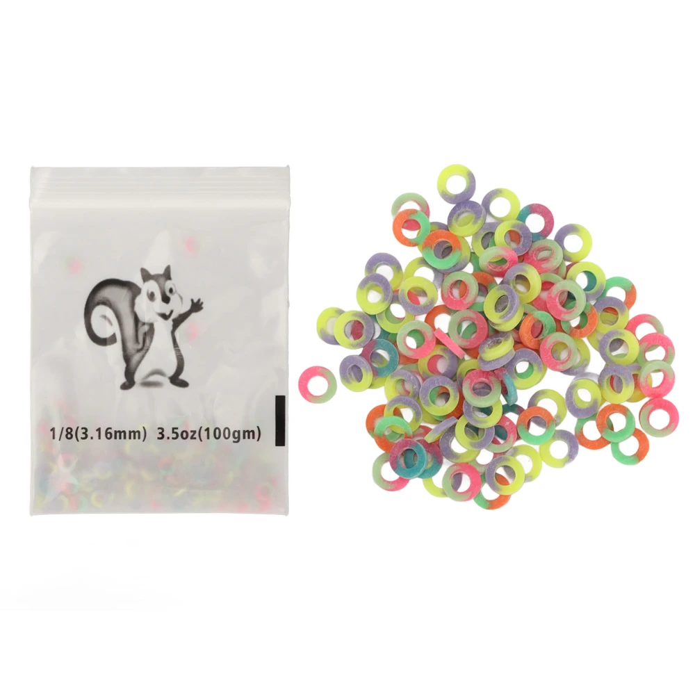 500pcs 1/8 Inch Orthodontic Elastic Band Professional Portable Dental Braces Tooth Gap Rubber Bands Assorted Color