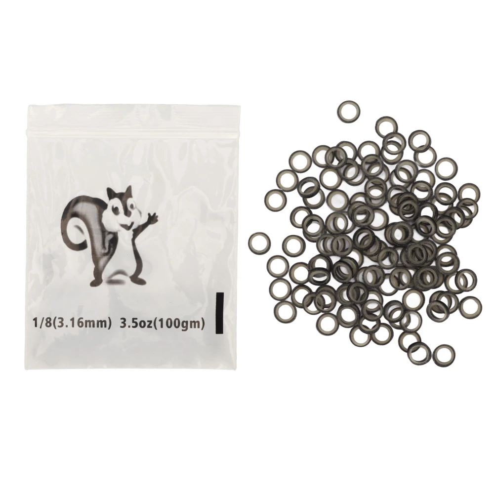 500pcs 1/8 Inch Orthodontic Elastic Band Professional Portable Dental Braces Tooth Gap Rubber Bands Black