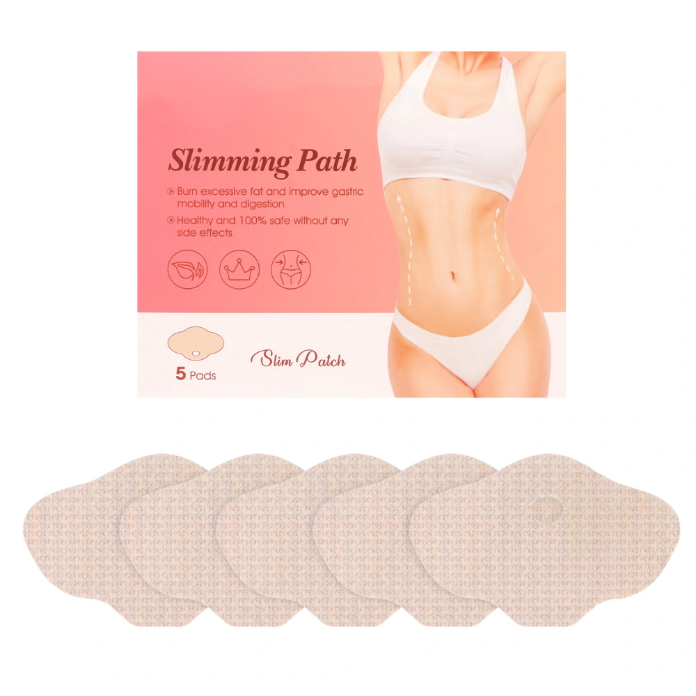 5PCS Slimming Belly Patches Non Woven Fabric Abdominal Slim Stickers for Body Metabolism