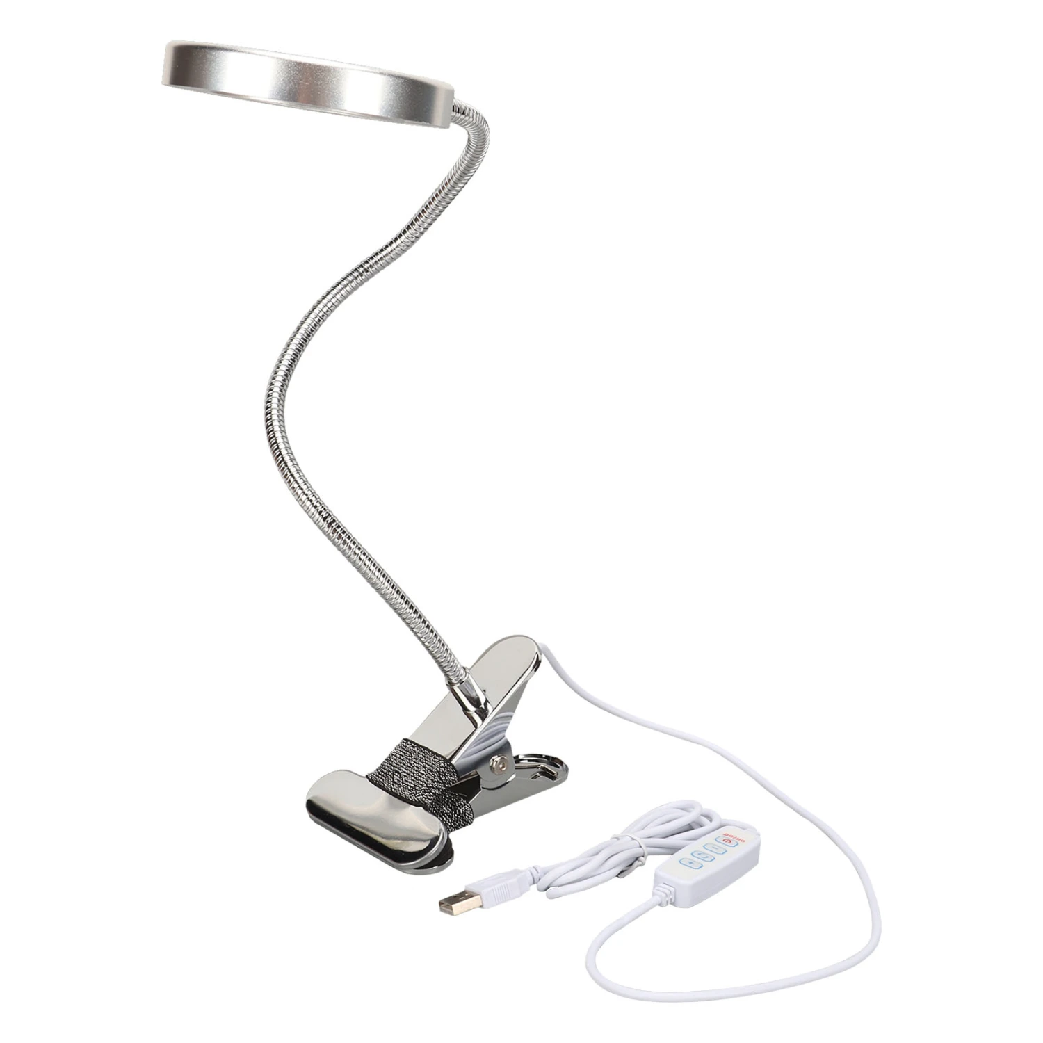 Magnifying Desk Lamp 3 Color Mode 500LX Flexible Gooseneck Eye Protection Dimmable Clamp Magnifier LED Lamp
