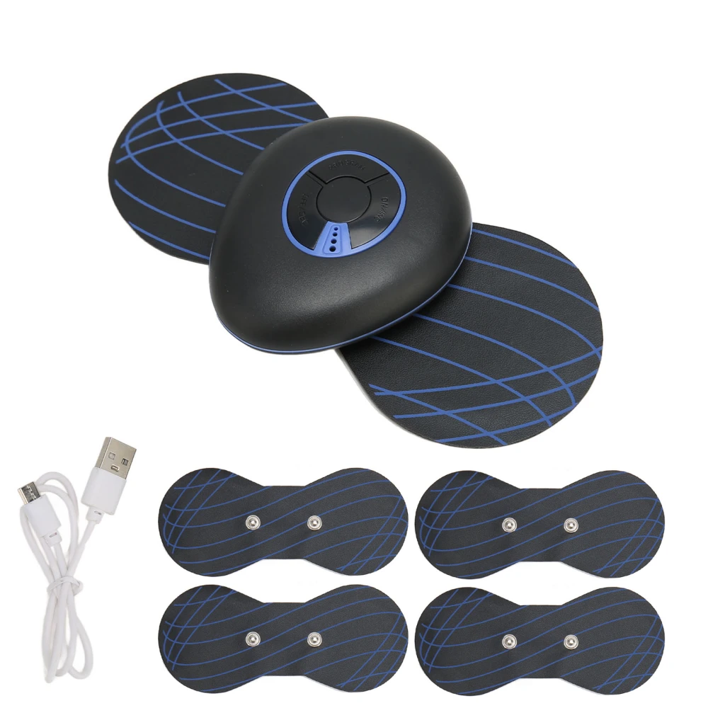 Neck Massager Patch Mini Lymphatic Drainage 6 Modes Bioelectric USB Charging Adjustable Cervical Massage Pad