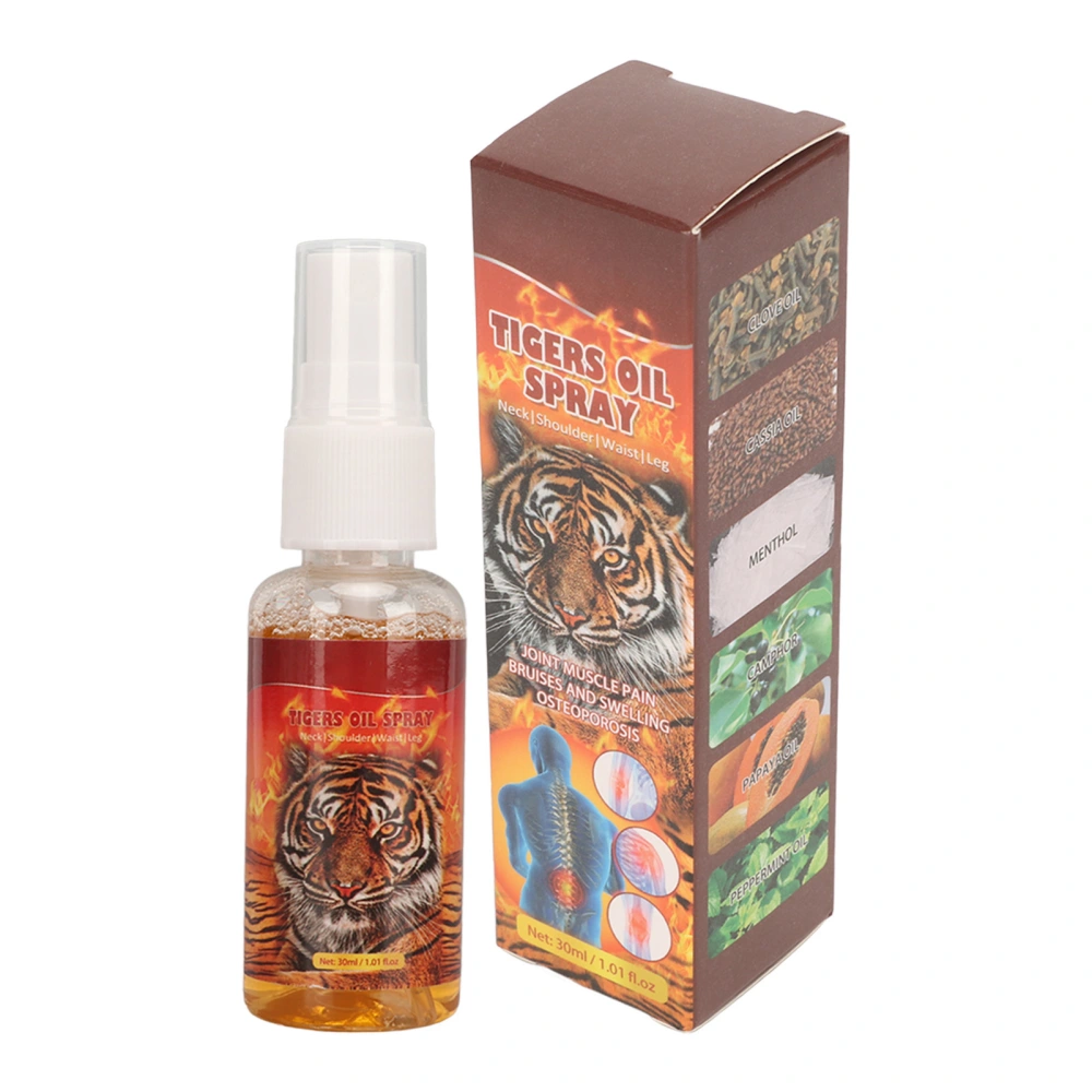 30ml Tiger Oil Spray Rheumatic Soreness Relief Treatment Tiger Massage Oil Spray for Joint Muscle Arthritis