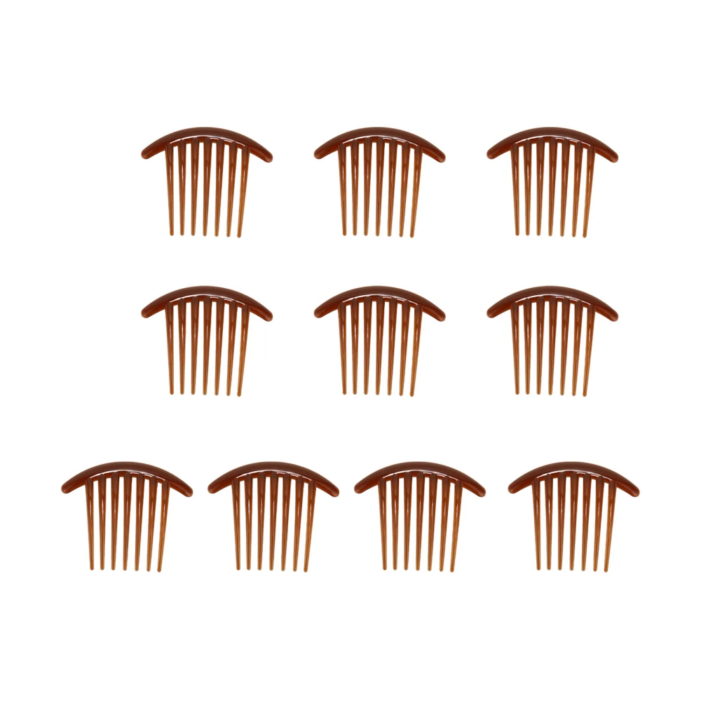 10pcs Hair Side Combs Smooth Rounded Edges Elegant Fashion ABS Hair Pin Combs for Girls