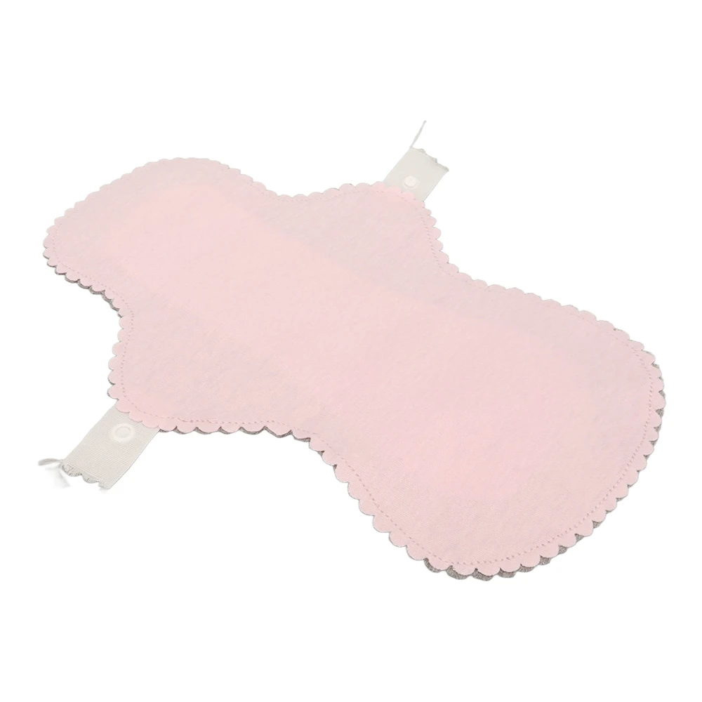 4pcs Cotton Sanitary Pad Pink Graphene Breathable Super Absorbent Washable Reusable Menstrual Pad L