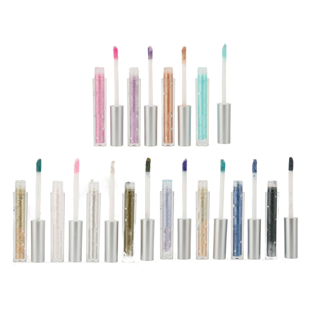 12PCS Liquid Eyeshadow Set Diamond Sparkling Matte Glitter Eyeshadow Set for Eye Makeup Kits