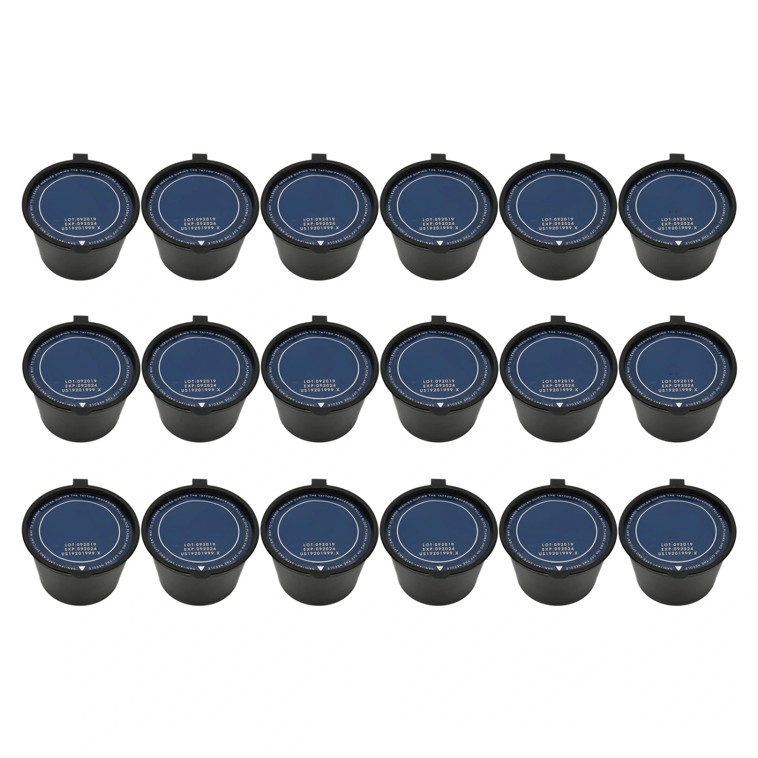 18PCS Disposable Tattoo Needle Dip Cleaning Cups Tattoo Tip Foam Rinse Cup Tattoo Clean Supplies