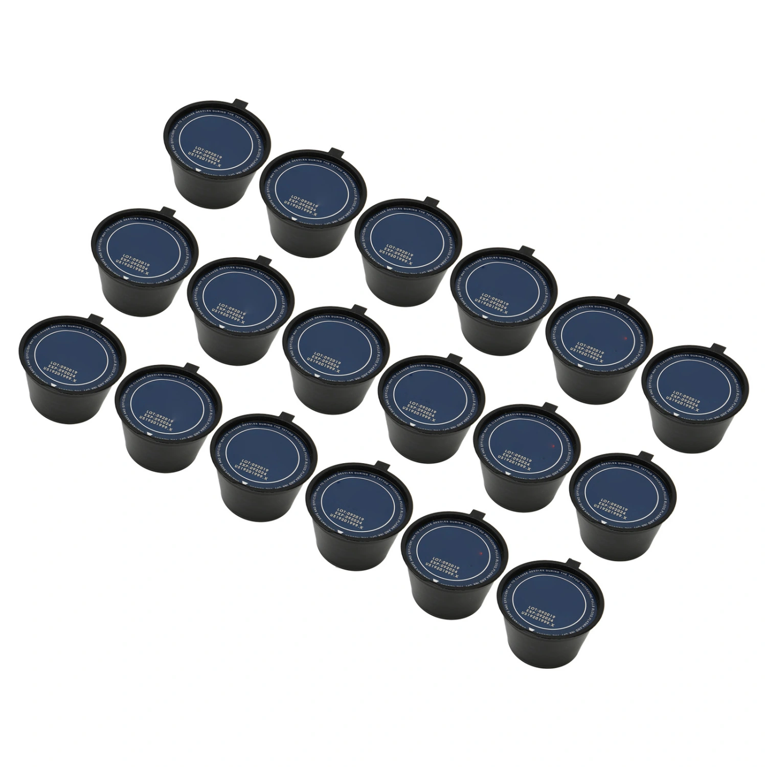 18PCS Disposable Tattoo Needle Dip Cleaning Cups Tattoo Tip Foam Rinse Cup Tattoo Clean Supplies