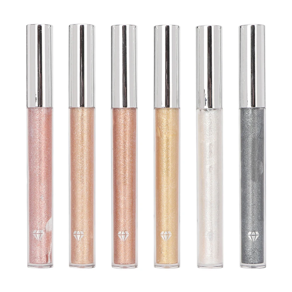 6Pcs Dual Use Matte Lip Glaze Gloss Colorful Matte Liquid Lipstick Eye Shadow Set for Office