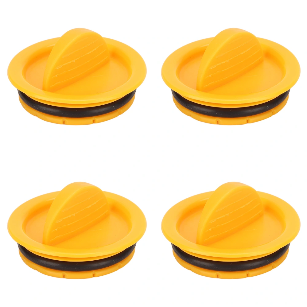 4pcs Dental Valve Filter Cover Yellow Dental Chair Strong Suction Filter Cap Lid Replacement Accessory