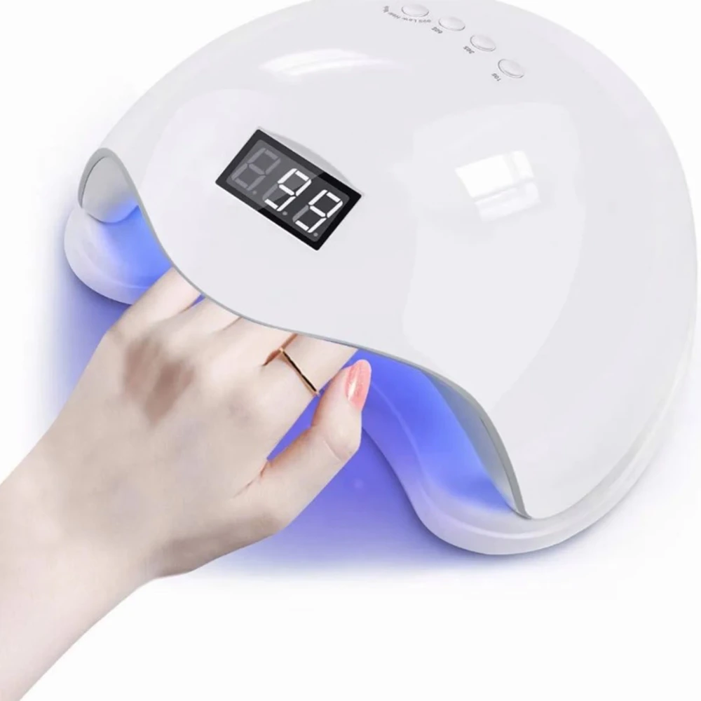 UV Gel LED Nail Lamp 48W Professional Salon Smart Sensor Nail Dryer Curing Lamp White US Plug 110V