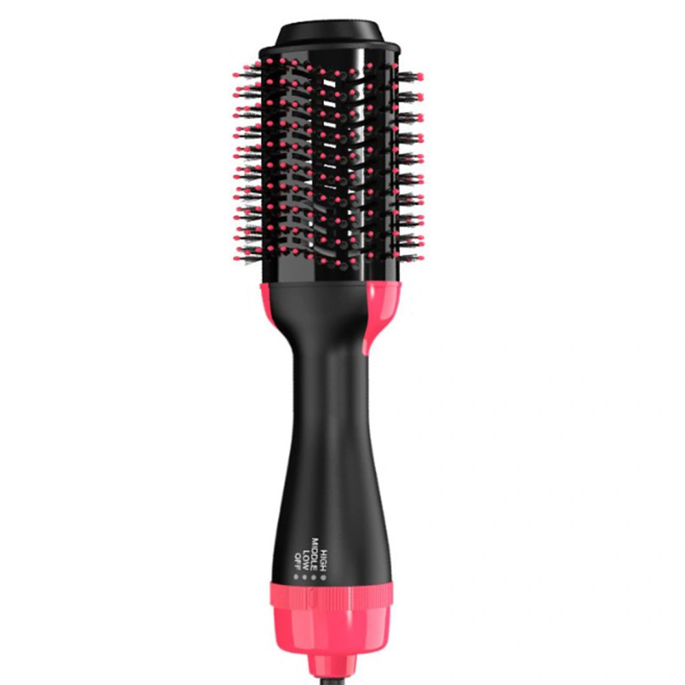 Hair Dryer Brush Temperature Adjustable Oval Shape Negative Ion Electric Hair Brush US Plug 110V